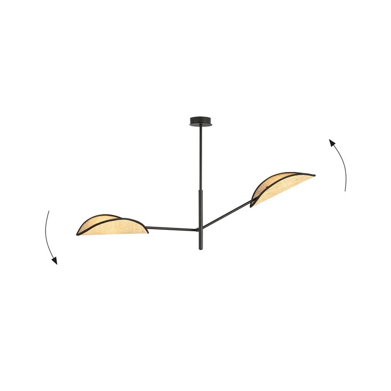 Lampa Sufitowa Vene 21160/2 2Xe14 brązowa