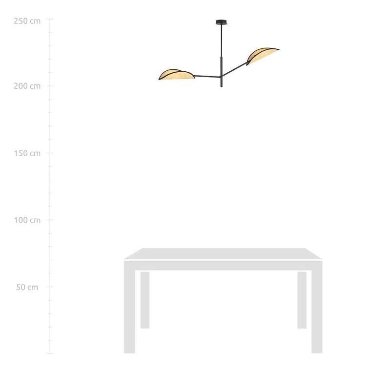 Lampa Sufitowa Vene 21160/2 2Xe14 brązowa
