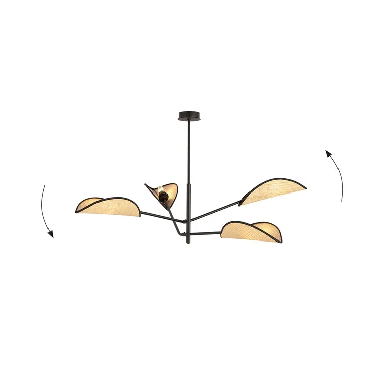 Lampa Sufitowa Vene 41160/4 4Xe14 brązowa