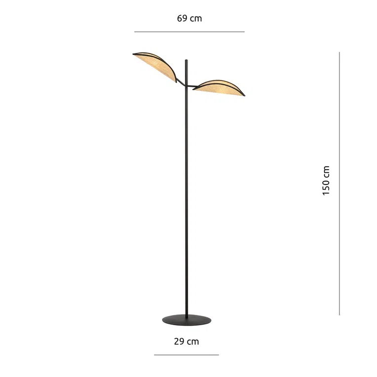 Lampa Stojąca Vene Lp21160/Lp2 2Xe14 brązowa