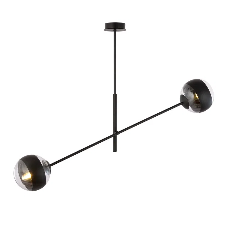 Lampa Wisząca Linear 21168/2 2Xe14 transparentna/czarna