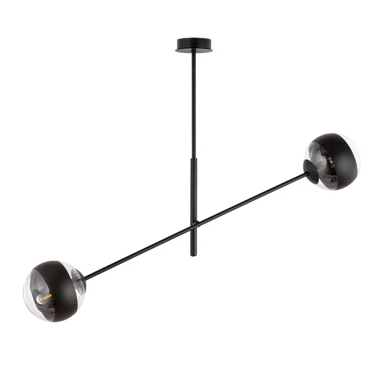 Lampa Wisząca Linear 21168/2 2Xe14 transparentna/czarna