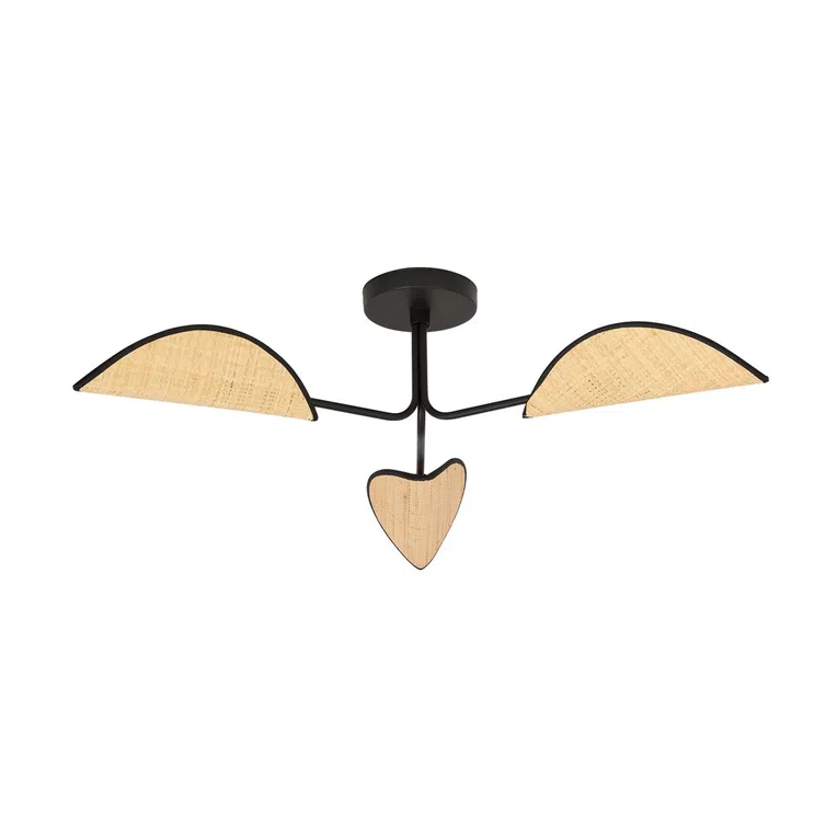 Lampa Sufitowa Gomez 3 Rattan 1172/3 3Xe14 brązowa