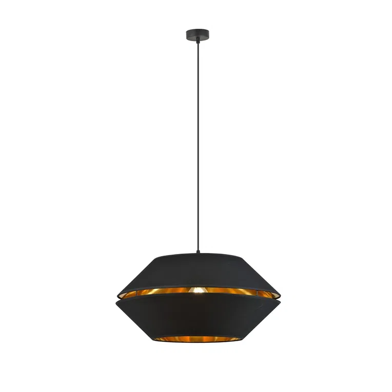 Lampa Wisząca Piano 1 1183/1 1Xe27 czarna/złota