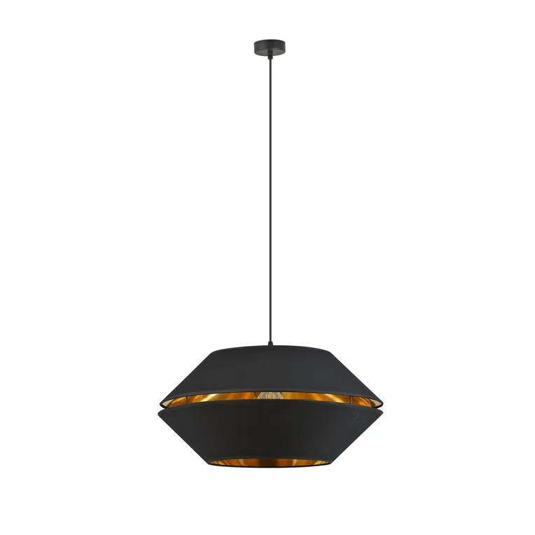 Lampa Wisząca Piano 1 1183/1 1Xe27 czarna/złota