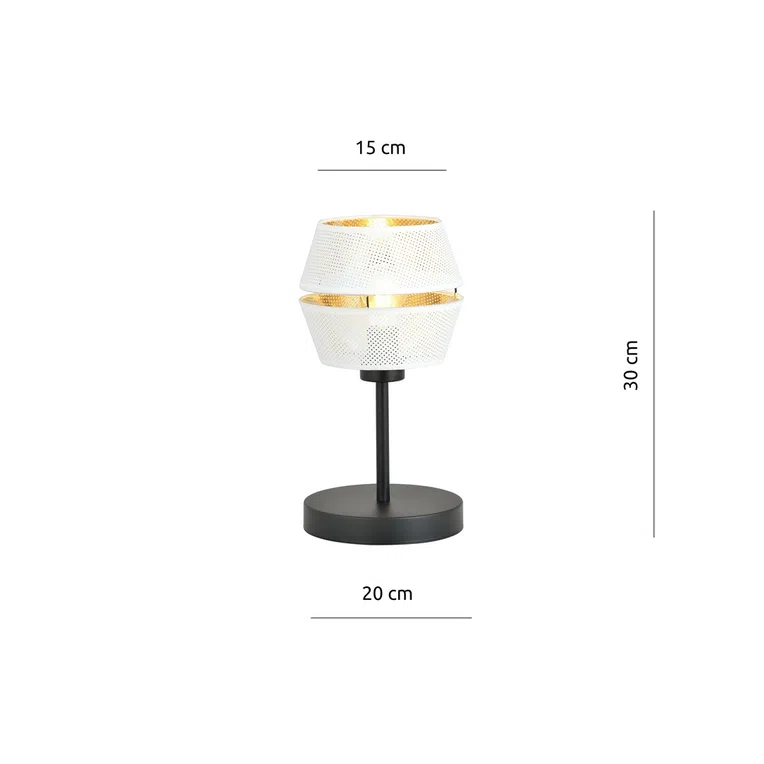 Lampka Biurkowa Malia Ln 1184/Ln 1Xe27 biała/złota