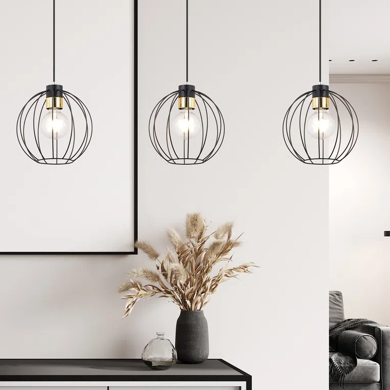 Lampa Wisząca Gino 3 1222/3 3Xe27 czarna