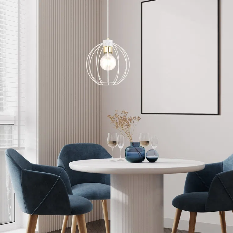 Lampa Wisząca Gino 1 1223/1 1Xe27 biała