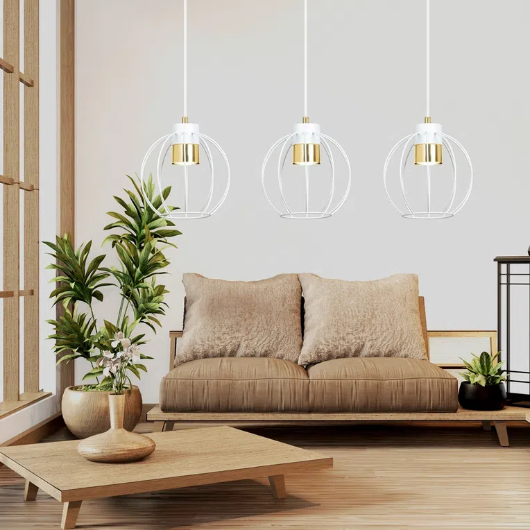 Lampa Wisząca Ajax 3 1224/3 3Xgu10 czarna/złota