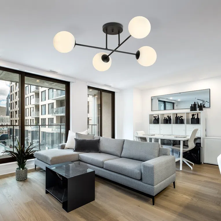 Lampa Sufitowa Roma 4 1232/4 4Xe14 czarna