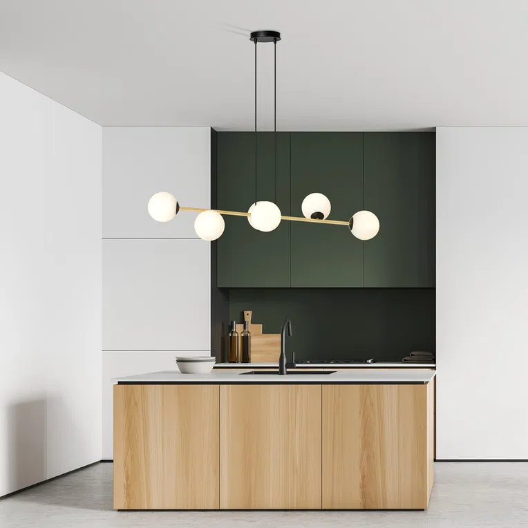 Lampa Wisząca Gravity 6 1241/6 6Xe14 czarna/złota