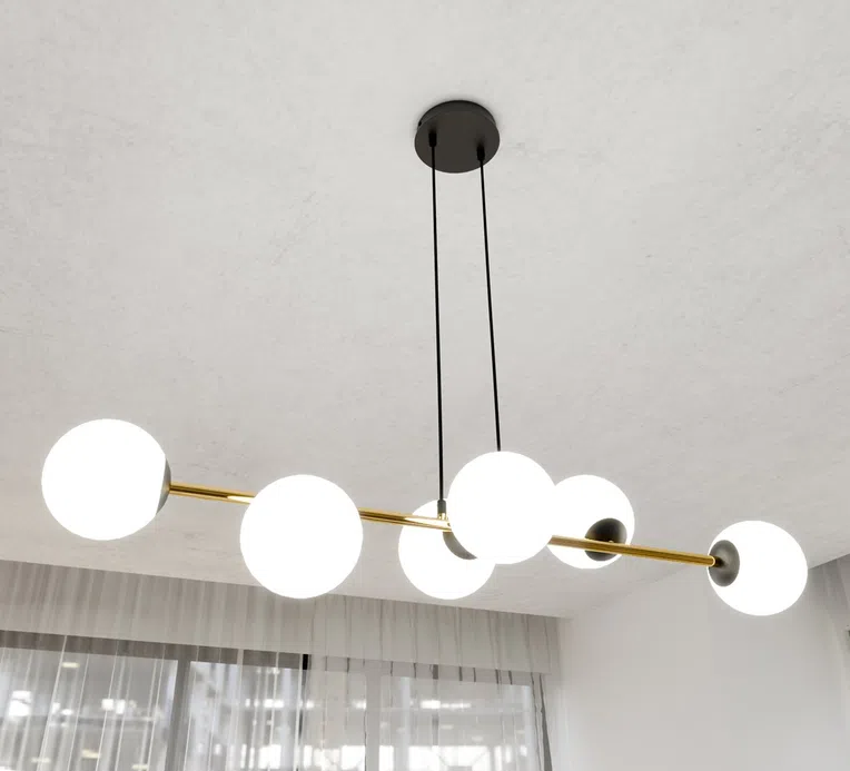 Lampa Wisząca Gravity 6 1241/6 6Xe14 czarna/złota