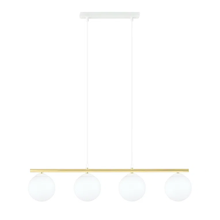 Lampa Wisząca Allora 4 1255/4 4Xe14 biała/złota