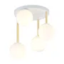 Lampa Sufitowa Dolce 4 1261/4 4Xe14 biała/złota