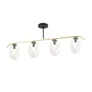 Lampa sufitowa fines 4 bl transparent 6559 czarny/złoty