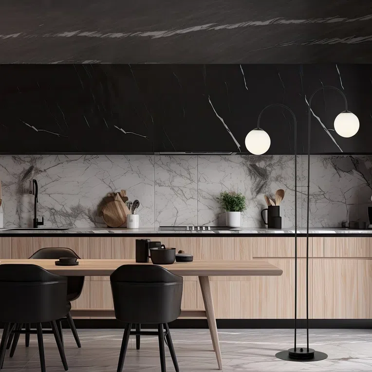 Lampa podłogowa archi lp2 bl opal 6586 czarny