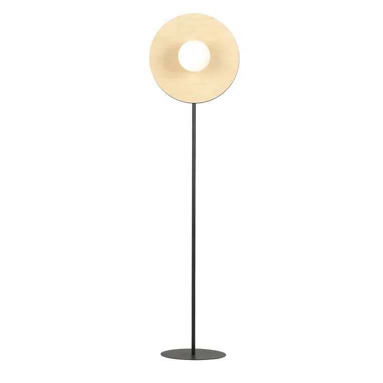Lampa podłogowa soho lp1 opal 6610 czarny/brązowy