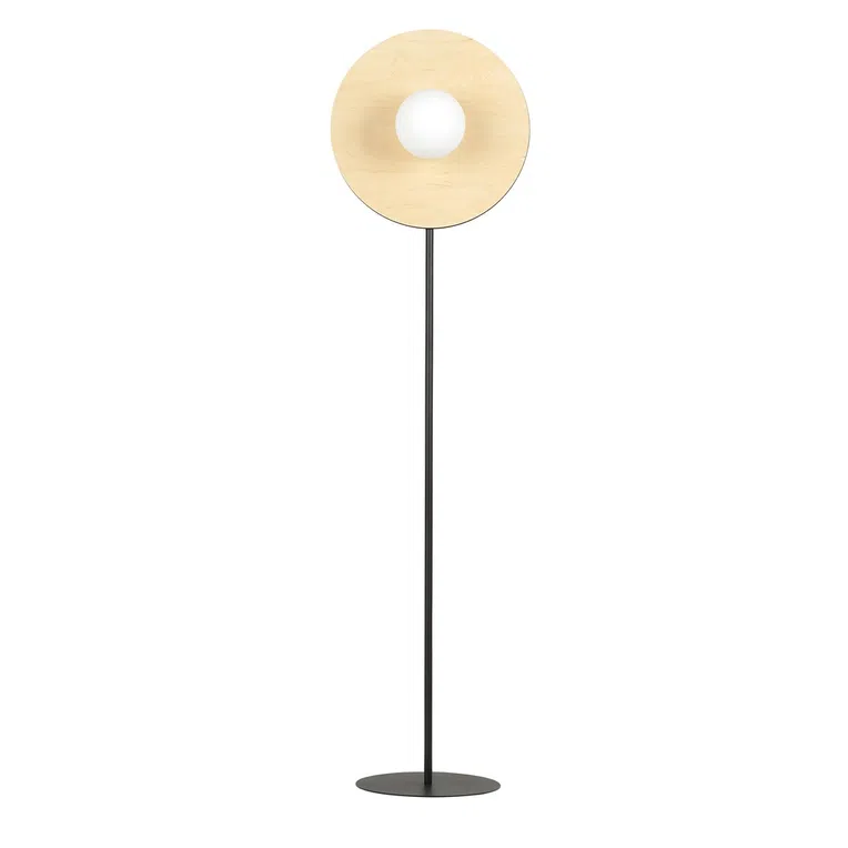Lampa podłogowa soho lp1 opal 6610 czarny/brązowy