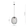 Lampa wisząca onyx 1 bl 6611 czarny