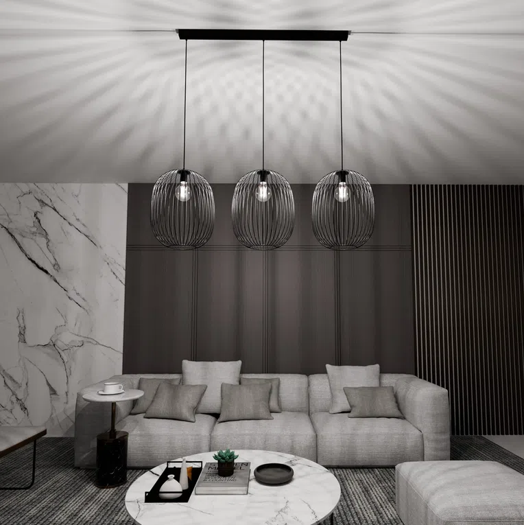 Lampa wisząca onyx 3 bl 6612 czarny