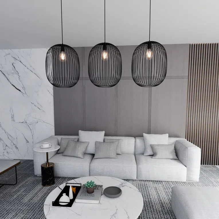 Lampa wisząca onyx 3 bl 6612 czarny