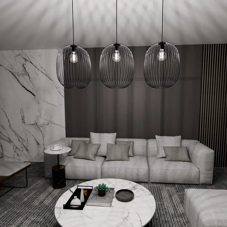 Lampa wisząca onyx 3 bl 6612 czarny