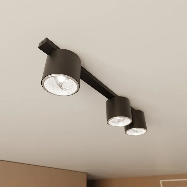 Lampa sufitowa nano 3 black 6785 czarny