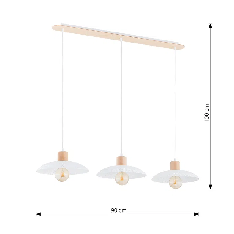 Lampa wisząca kobe 3 white 6830 biały