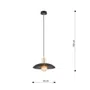 Lampa wisząca spirit 1 black 6834 czarny