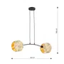 Lampa wisząca motif 2 gold 6850 czarny