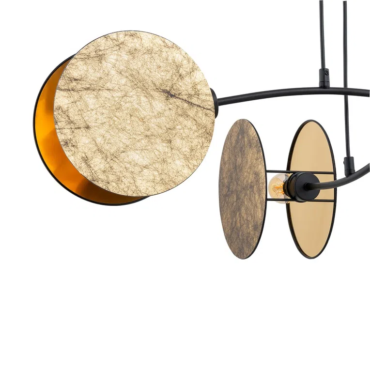 Lampa wisząca motif 4 gold 6851 czarny