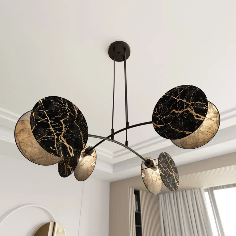Lampa wisząca motif 4 marbel 6855 czarny
