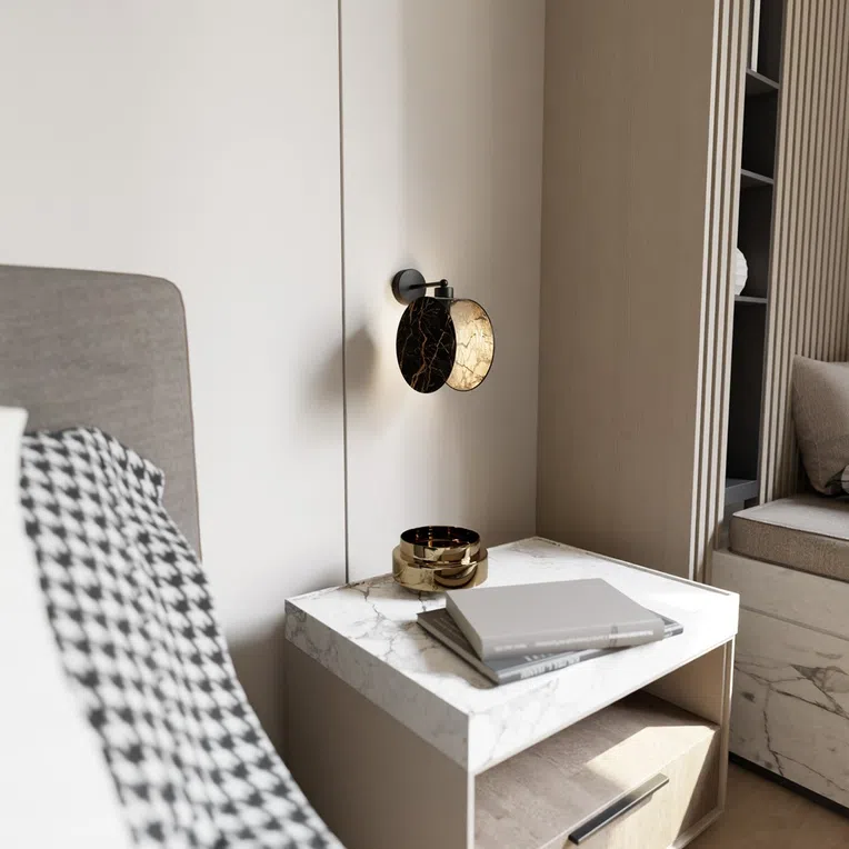 Kinkiet motif k1 marbel 6856 czarny