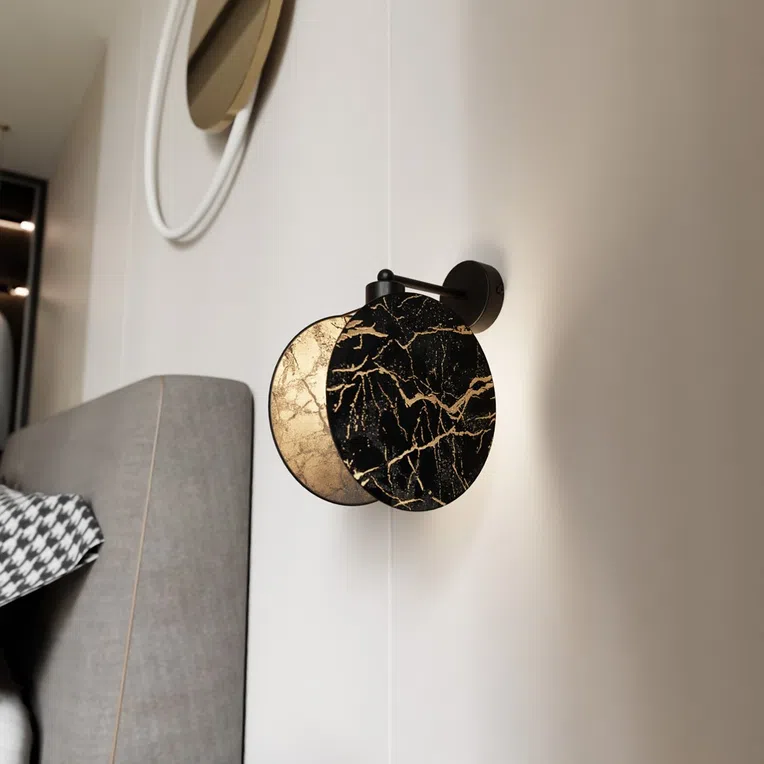 Kinkiet motif k1 marbel 6856 czarny