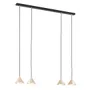 Lampa wisząca elit 4 bl gold 6882 czarny/złoty
