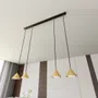 Lampa wisząca elit 4 bl gold 6882 czarny/złoty