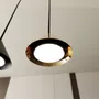 Lampa wisząca elit 6 bl gold 6883 czarny/złoty