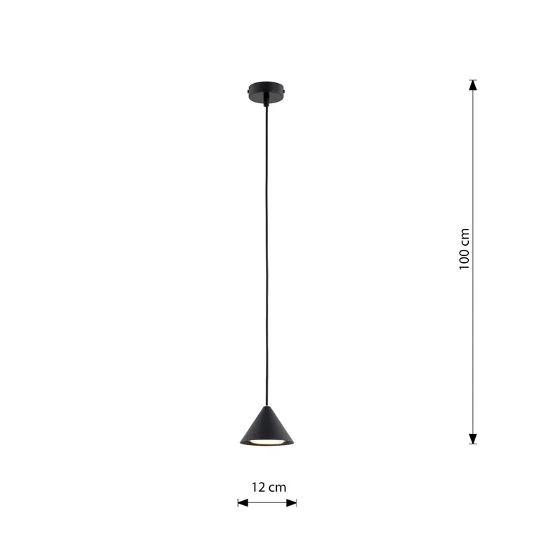 Lampa wisząca elit 1 black 6884 czarny/złoty