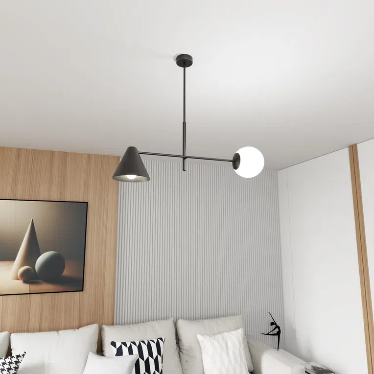 Lampa wisząca hermes 2 black 7061 czarny