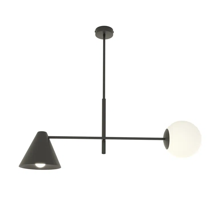 Lampa wisząca hermes 2 black 7061 czarny