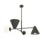 Lampa Sufitowa Hermes 4 Black 7062 Czarna