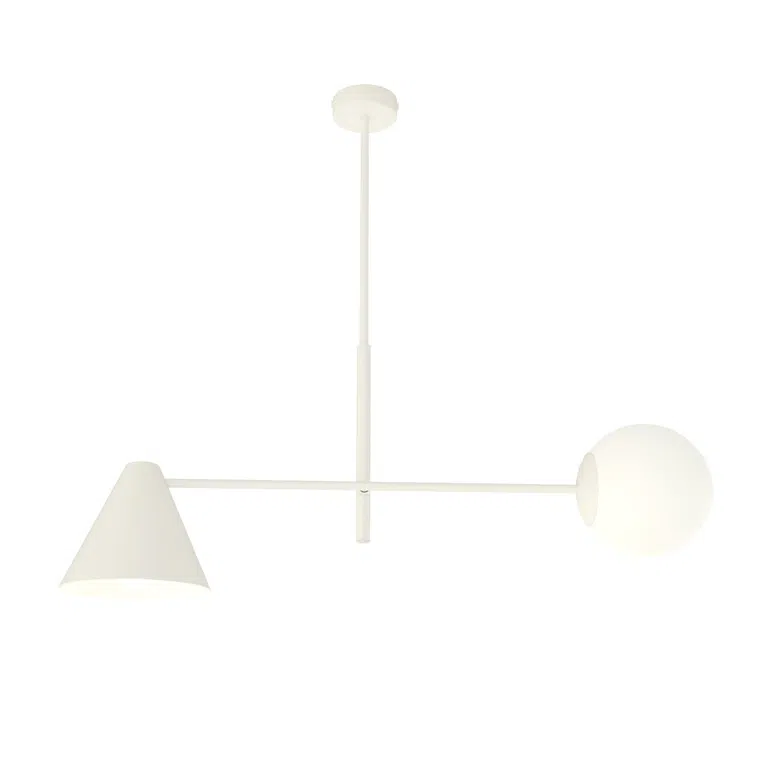 Lampa Sufitowa Hermes 2 White 7064 Biała