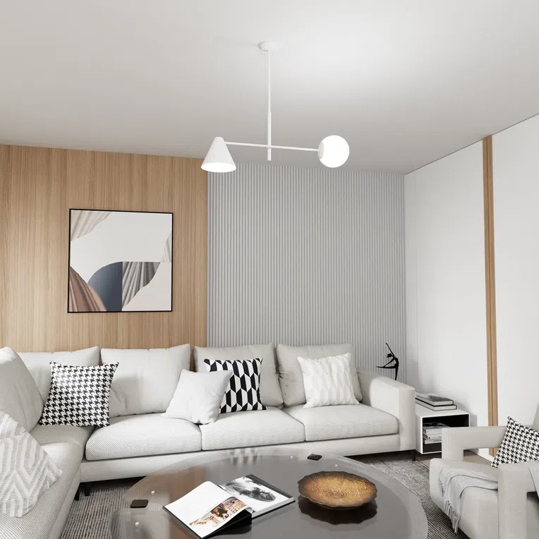 Lampa Sufitowa Hermes 2 White 7064 Biała