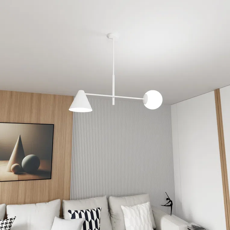 Lampa Sufitowa Hermes 2 White 7064 Biała