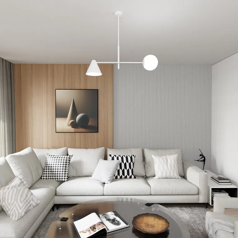 Lampa Sufitowa Hermes 2 White 7064 Biała