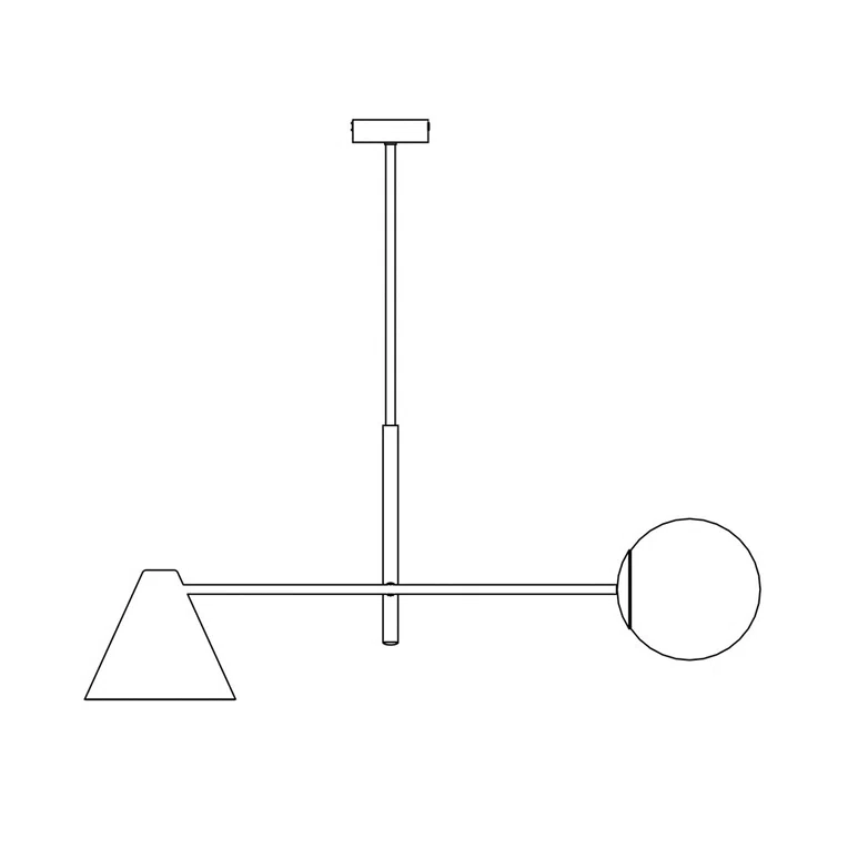 Lampa Sufitowa Hermes 2 White 7064 Biała