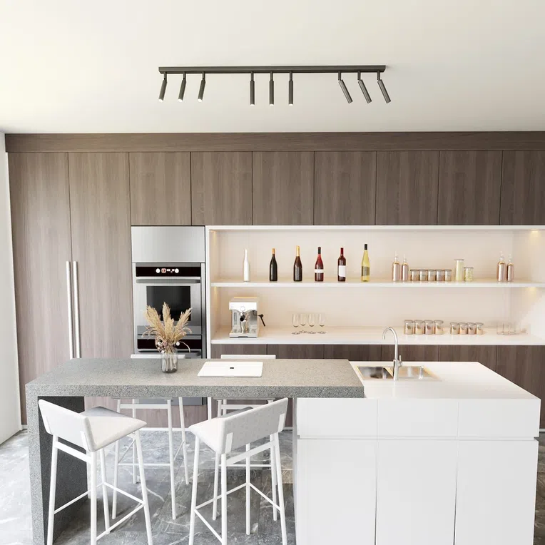 Żyrandol ivi 9 black 7076 czarny