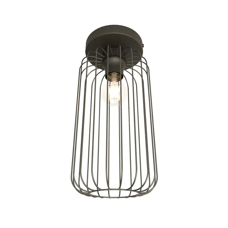 Lampa sufitowa Barn 1 bl czarny 1xE27