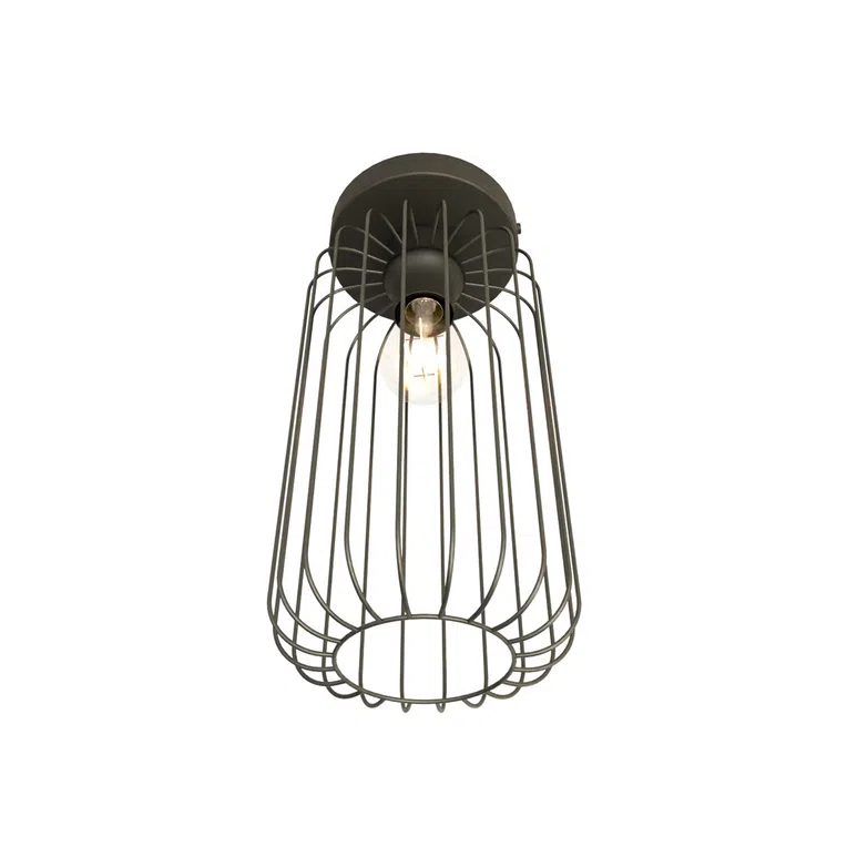 Lampa sufitowa Barn 1 bl czarny 1xE27