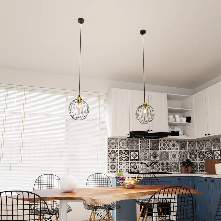 Lampa wisząca Nando 1 bl gold czarny/złoty 1xE27